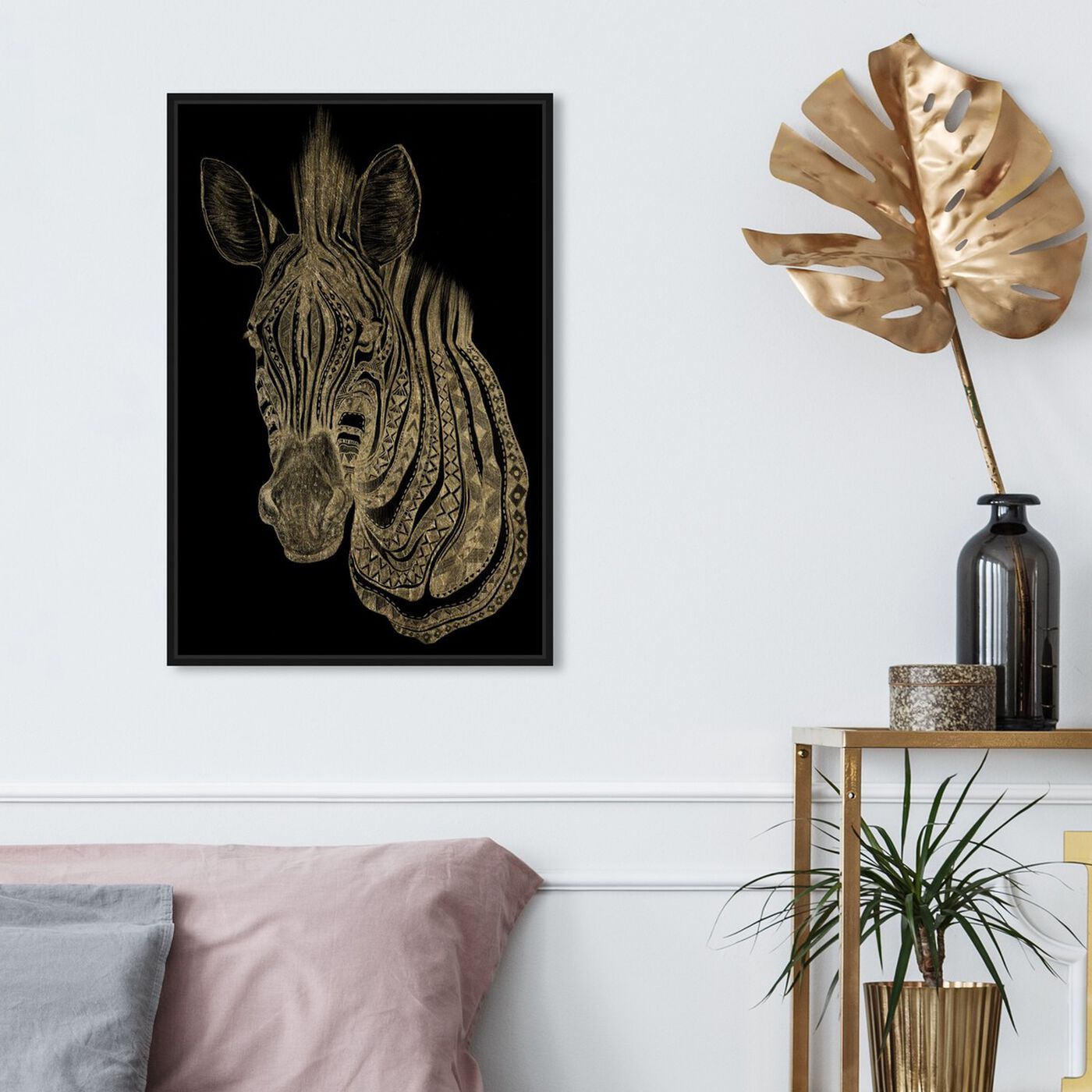Hanging view of Zebra featuring animals and zoo and wild animals art.