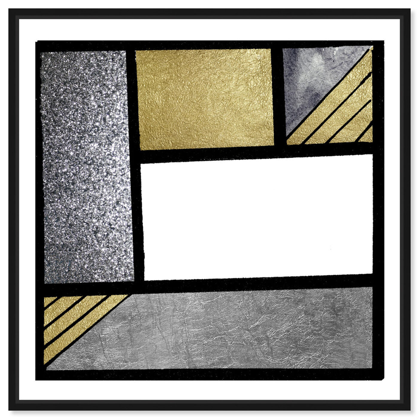 Front view of Gold Feeling featuring abstract and geometric art.