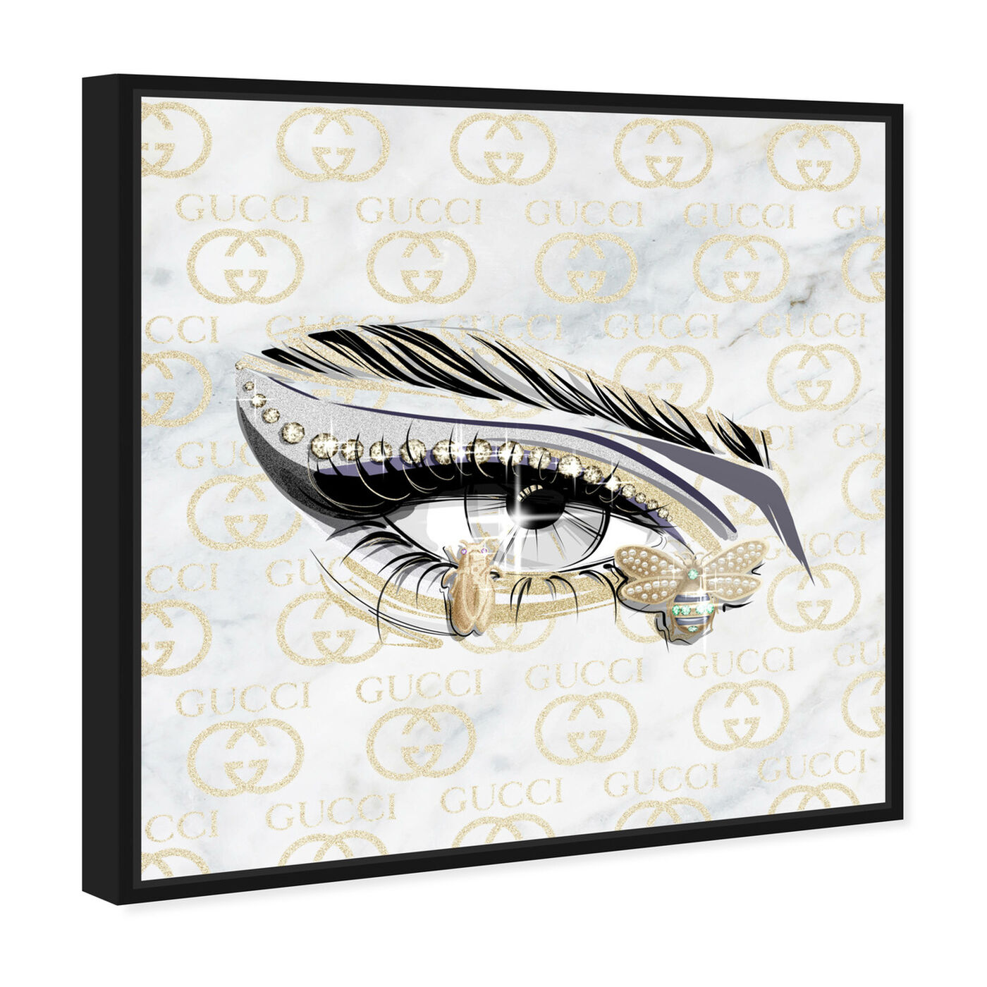 Angled view of Couture Eye I featuring fashion and glam and makeup art.