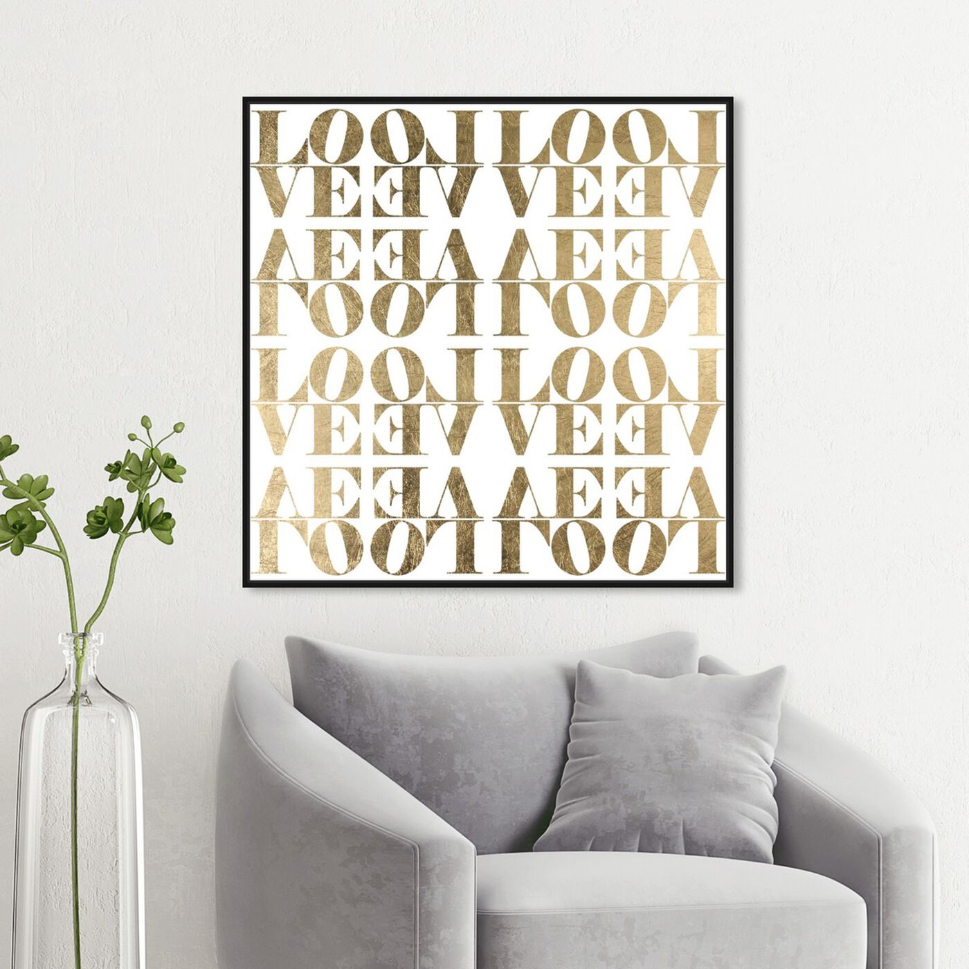 Hanging view of Infinite Love I featuring typography and quotes and love quotes and sayings art.