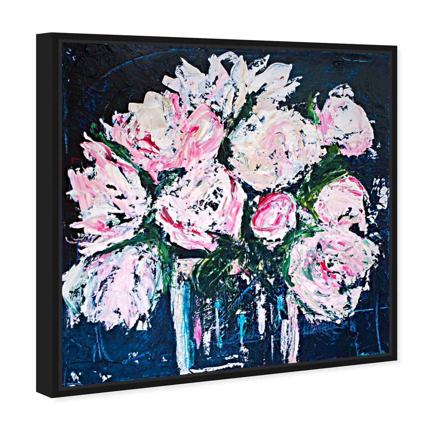 Angled view of Peonies by The Bucket by Claire Sower featuring floral and botanical and florals art.