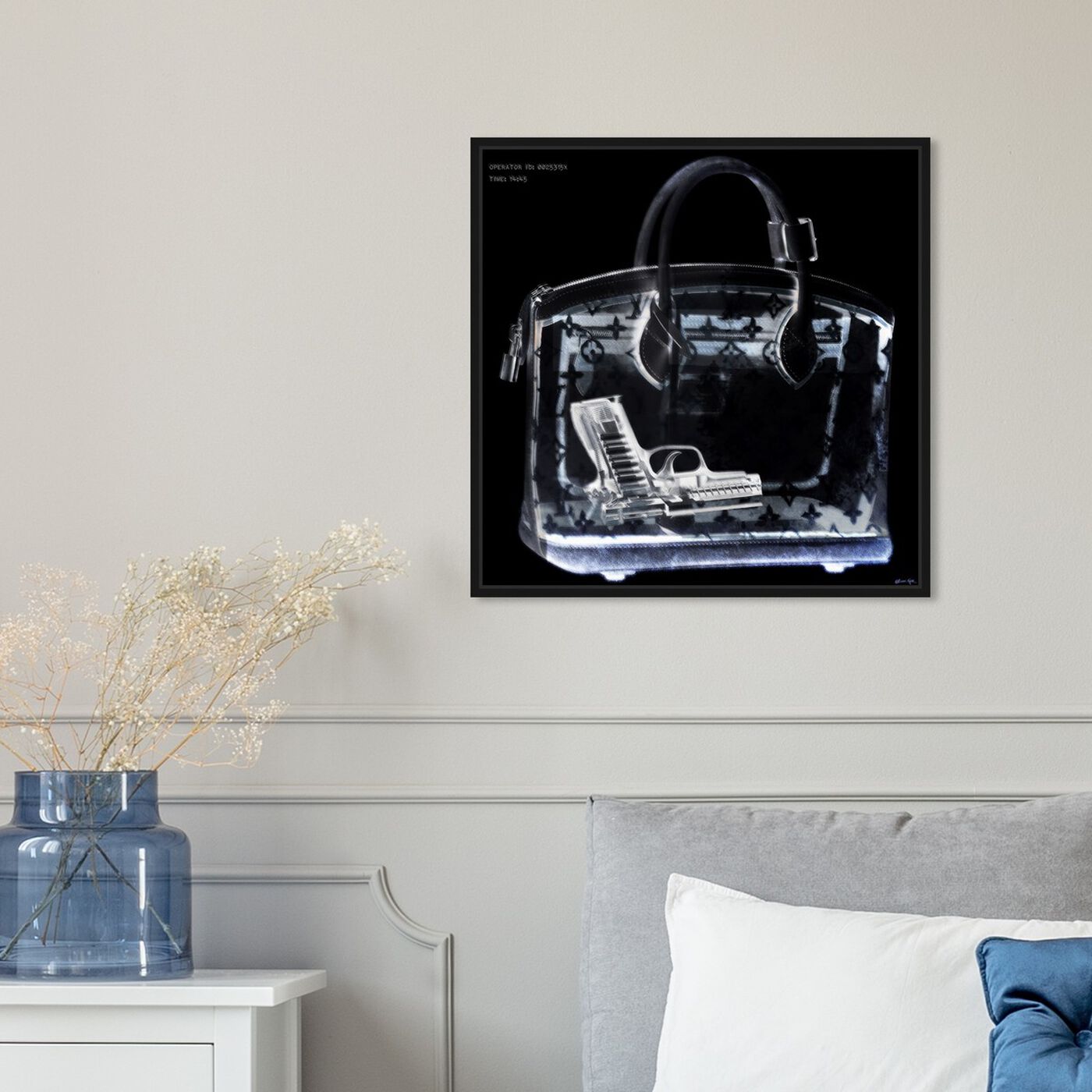 Hanging view of Couture X Ray featuring fashion and glam and handbags art.