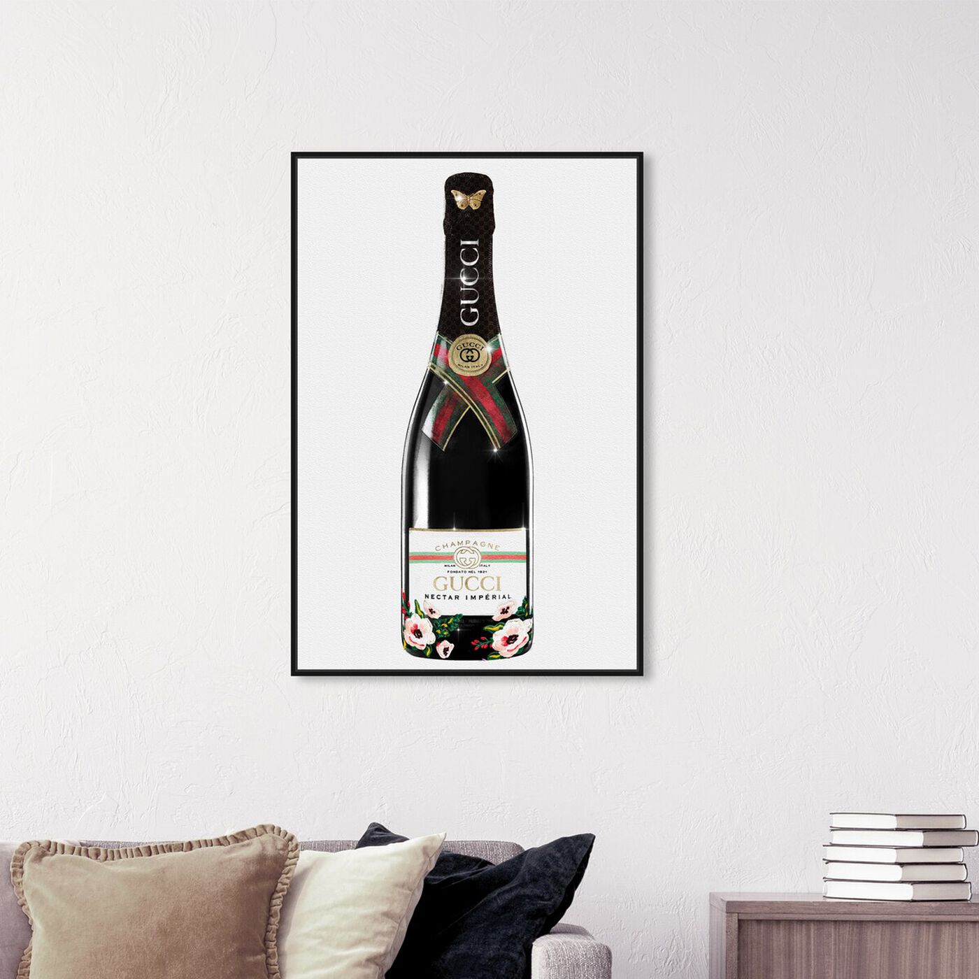 Hanging view of Italian Mod Champagne featuring fashion and glam and lifestyle art.