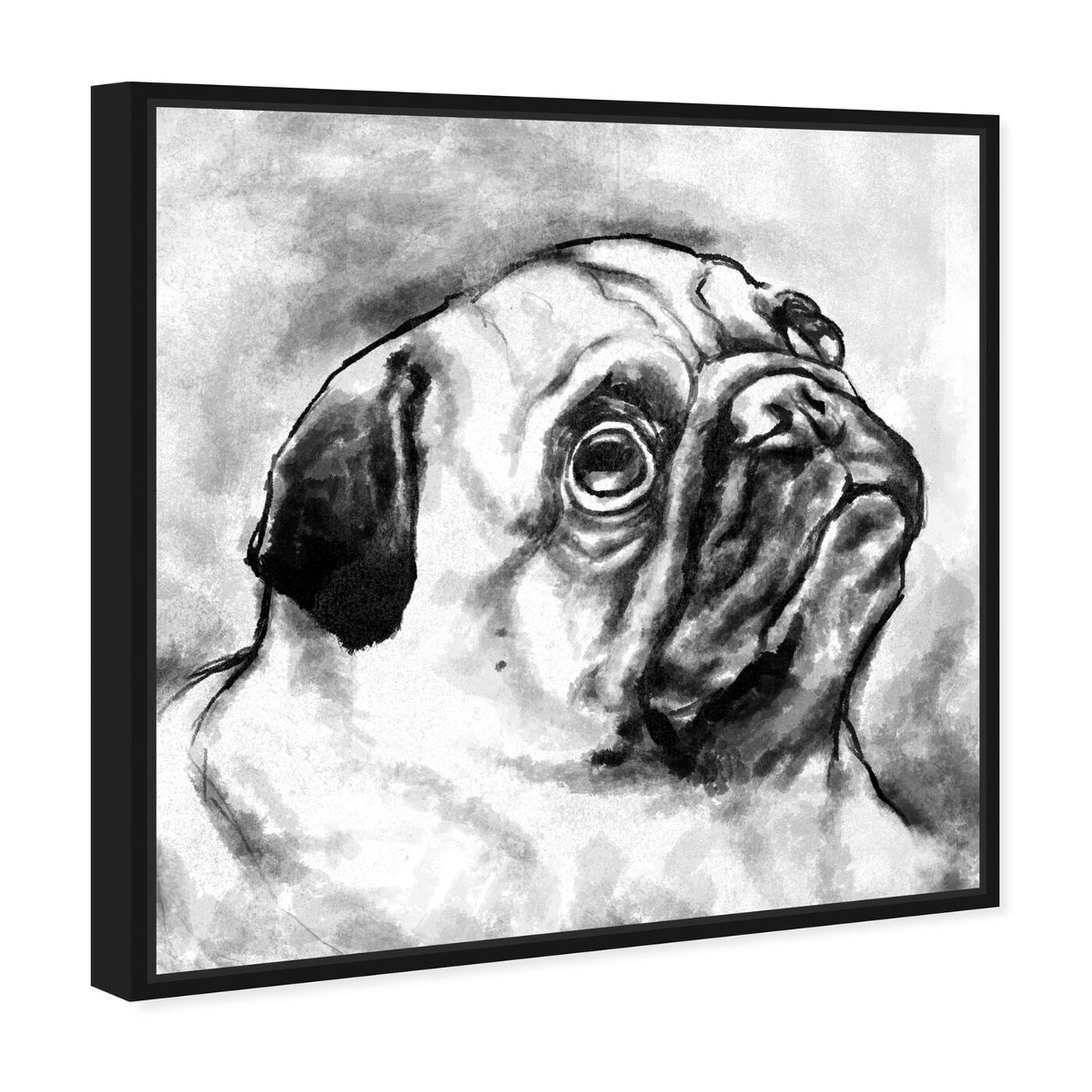 Angled view of Pug I featuring animals and dogs and puppies art.
