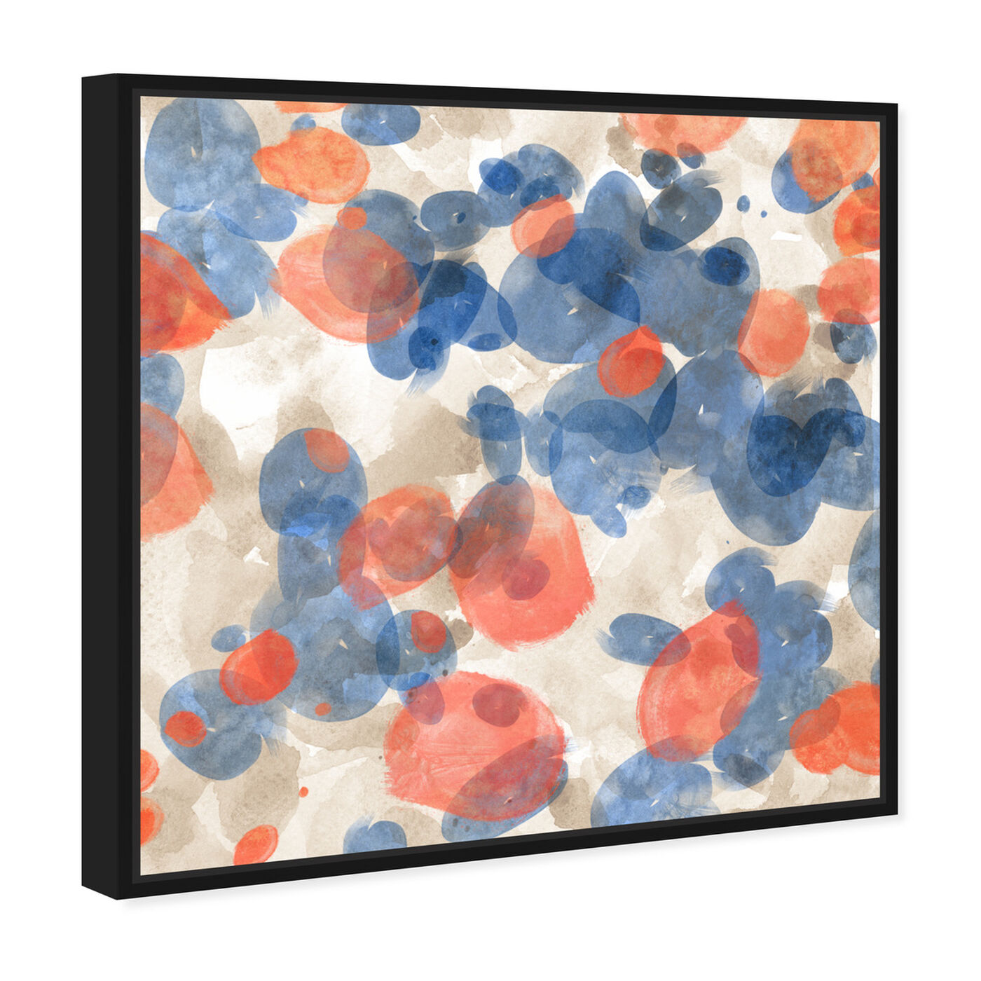 Angled view of Floating Petals featuring abstract and paint art.