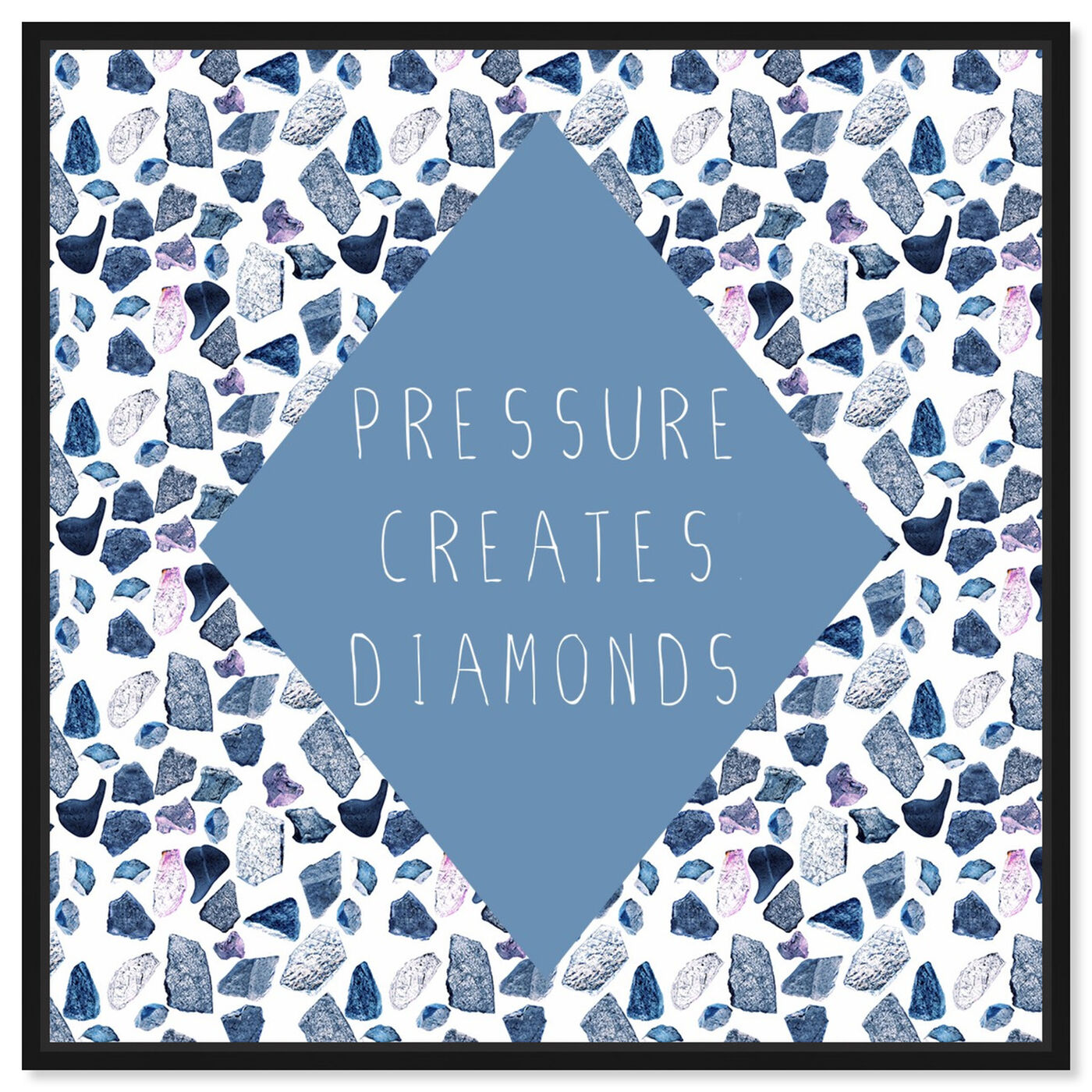 Front view of Pressure Creates featuring typography and quotes and quotes and sayings art.