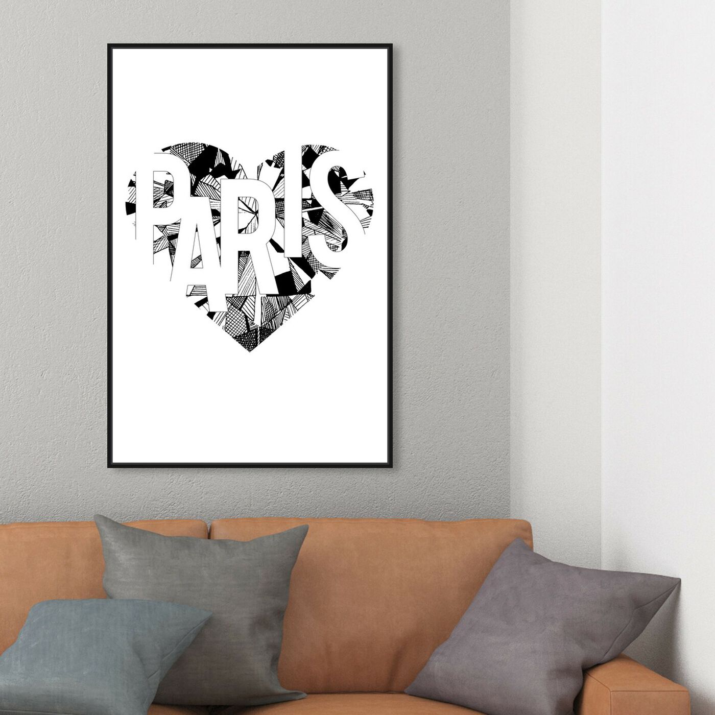 Hanging view of I Love Paris featuring fashion and glam and hearts art.