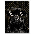Front view of Fashion Noir Frenchie featuring fashion and glam and accessories art. image number null