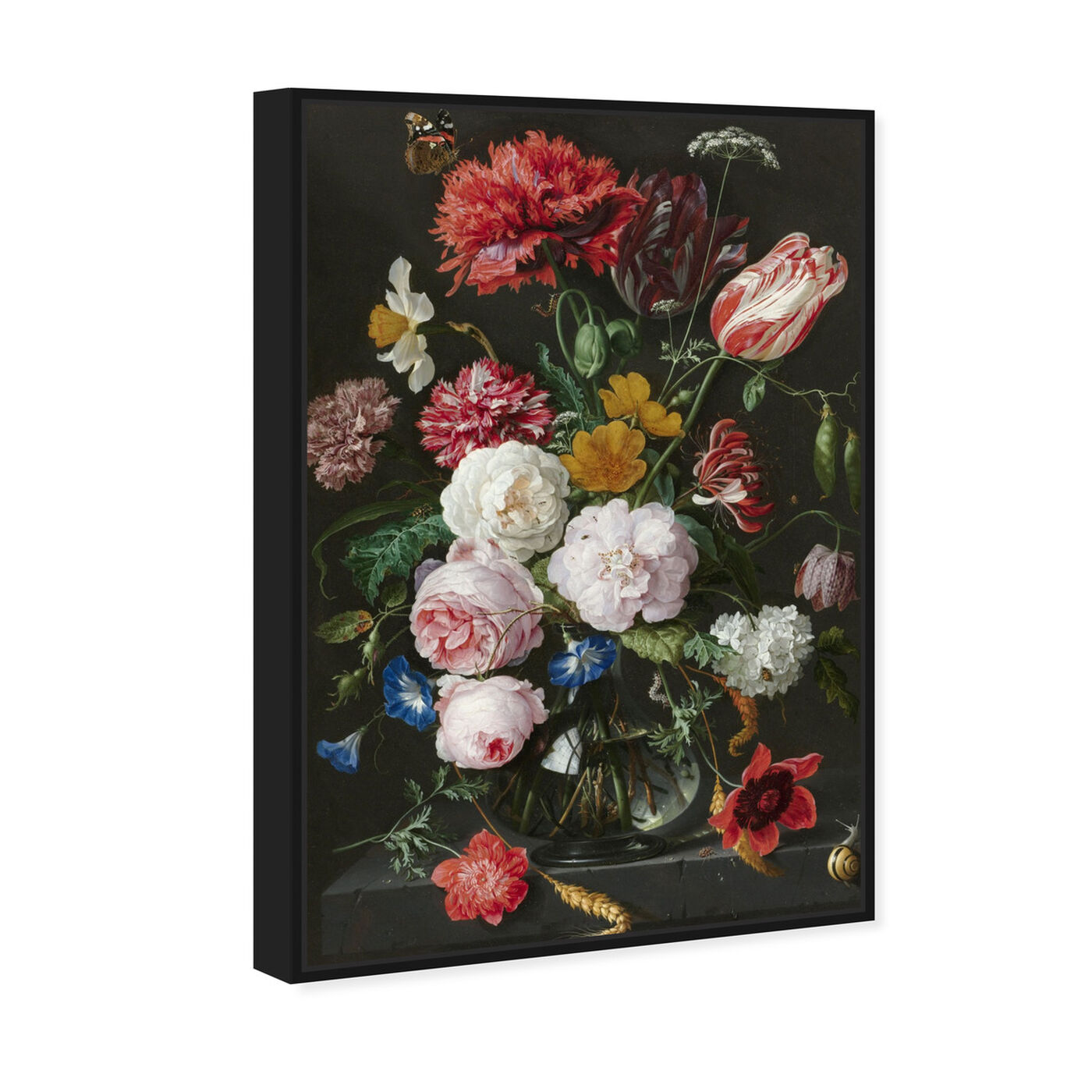 Angled view of Flower Arrangement XIV - The Art Cabinet featuring floral and botanical and florals art.