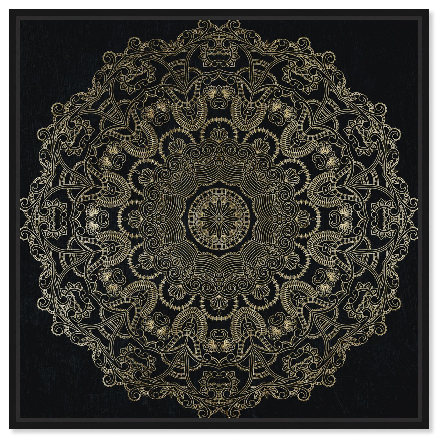 Front view of Paisley Mandala featuring abstract and patterns art.