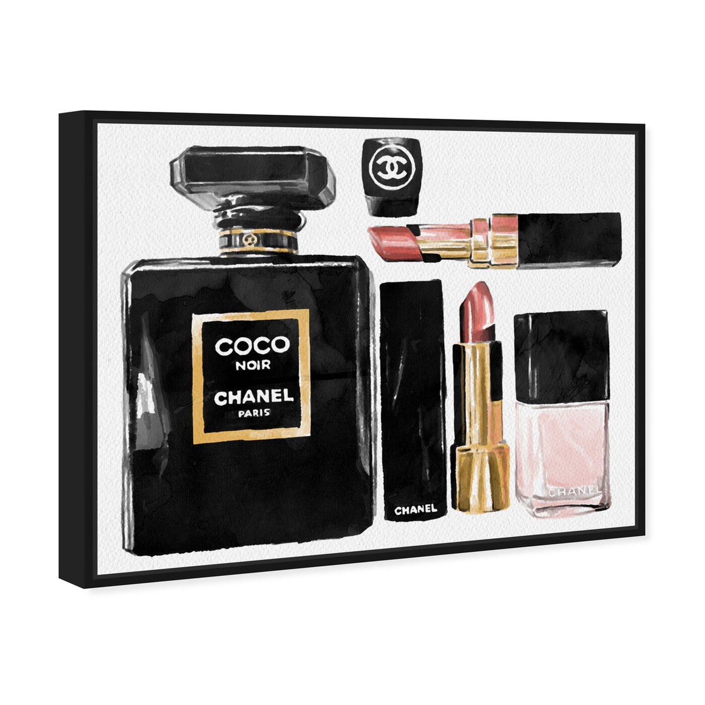 Angled view of Coco Essentials featuring fashion and glam and perfumes art.