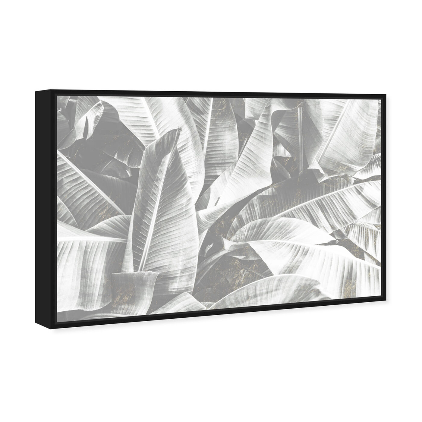 Angled view of Banana Leaf Light featuring floral and botanical and botanicals art.