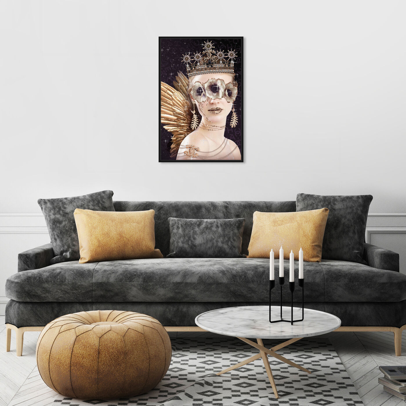 Hanging view of Camelia Queen featuring fashion and glam and accessories art.