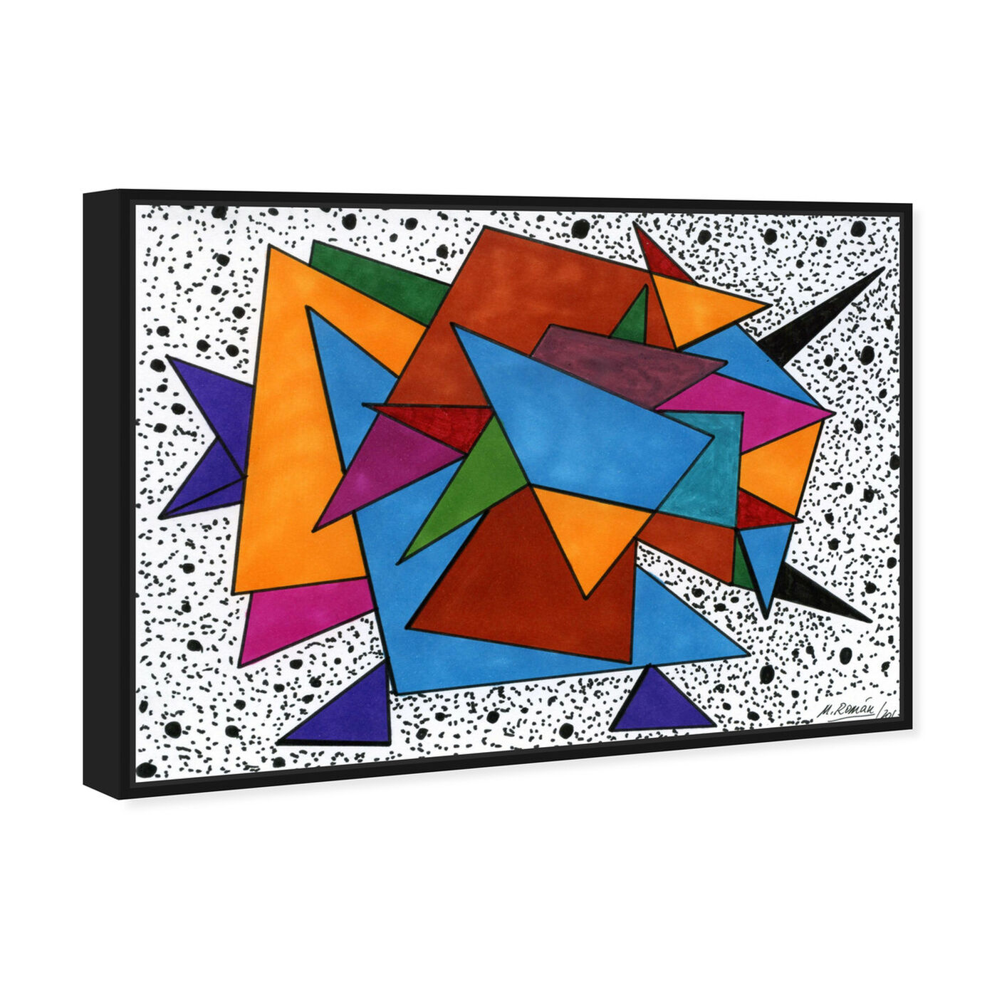 Angled view of Color Dimension featuring abstract and geometric art.