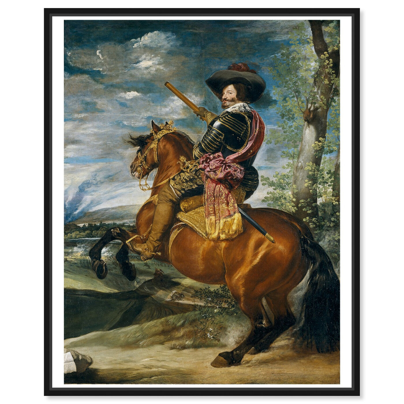 Front view of Velazquez - Count Duke of Olivares featuring classic and figurative and renaissance art.
