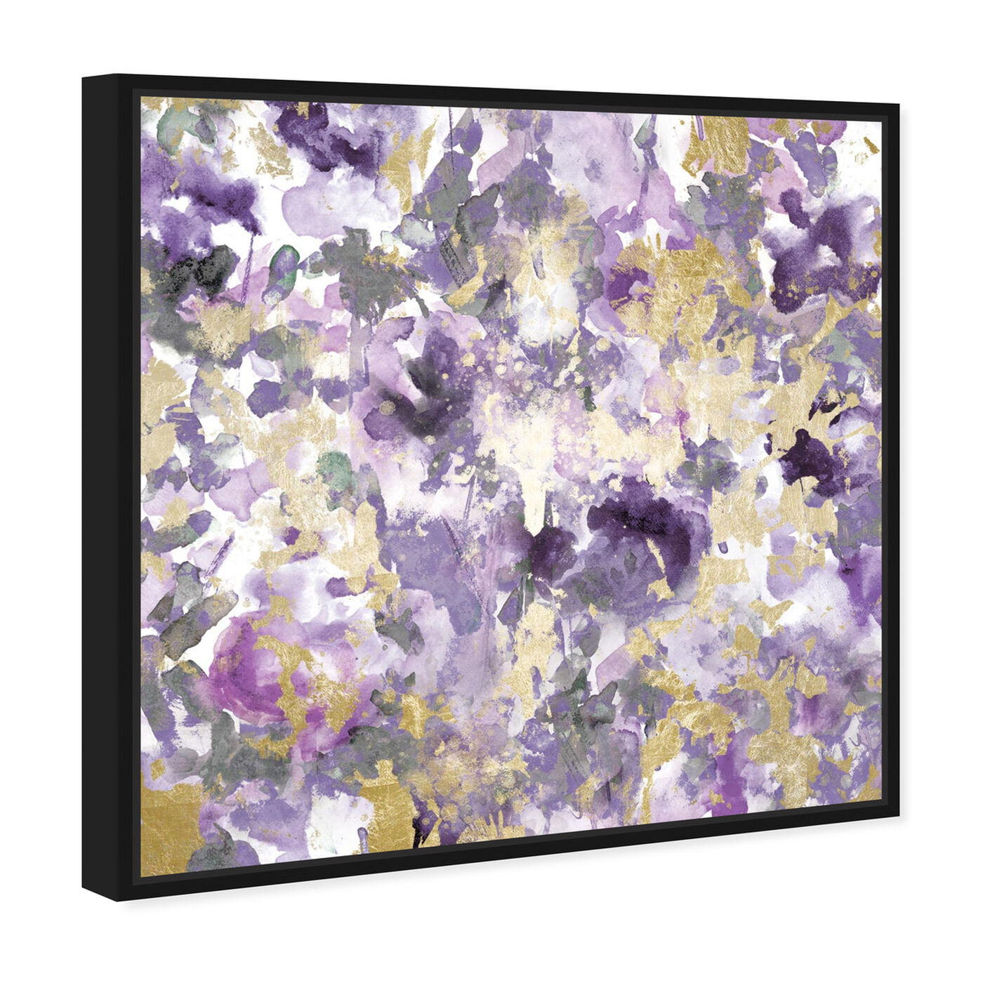 Angled view of Wilderness Amethyst featuring abstract and paint art.