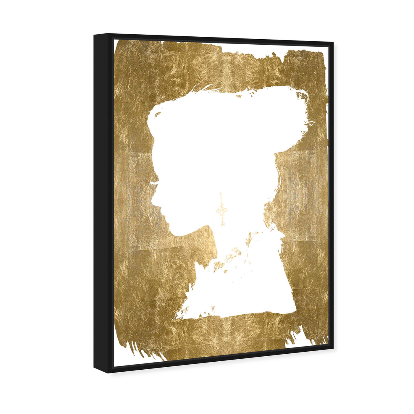 Angled view of Beauté on Gold featuring fashion and glam and portraits art.