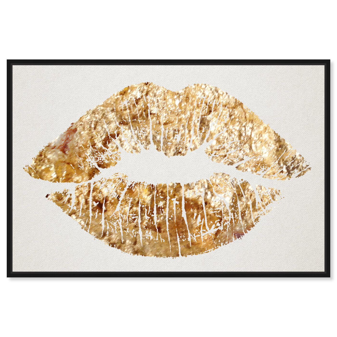 Front view of Solid Kiss featuring fashion and glam and lips art.