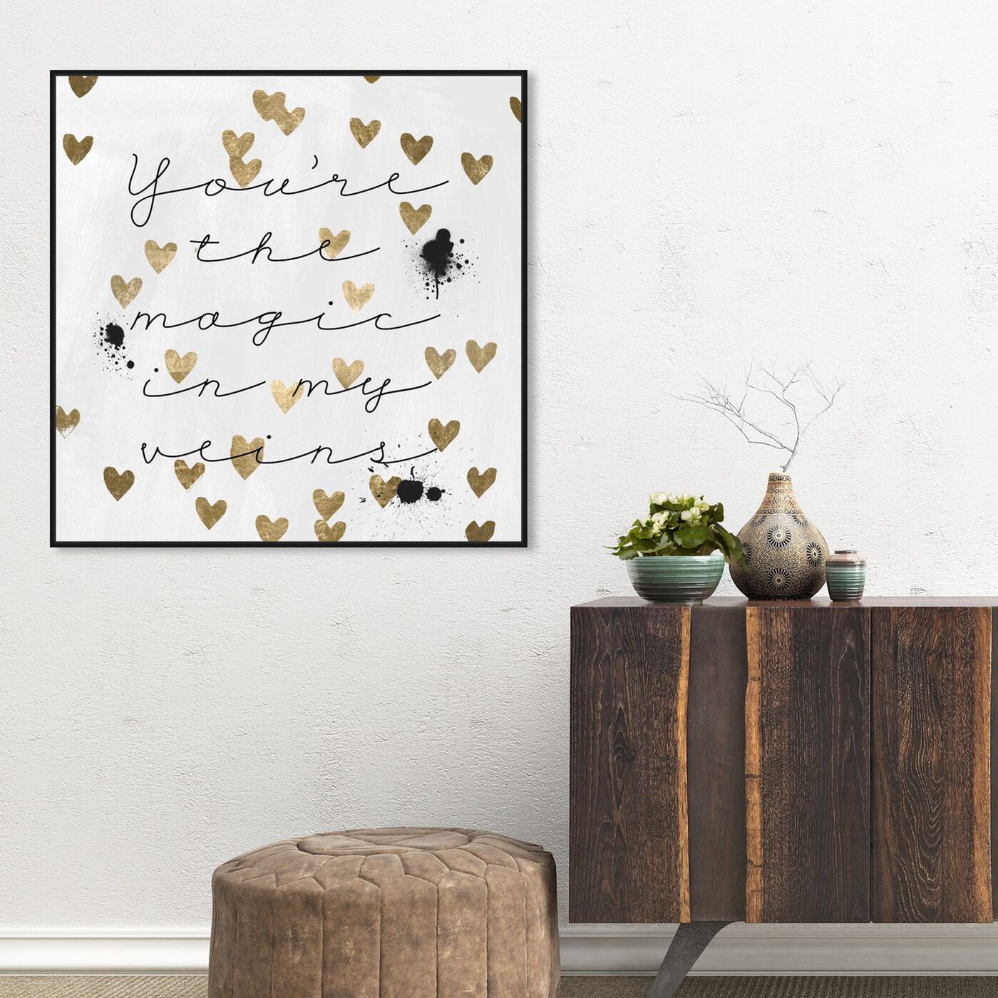 Hanging view of Magic in Me featuring typography and quotes and love quotes and sayings art.
