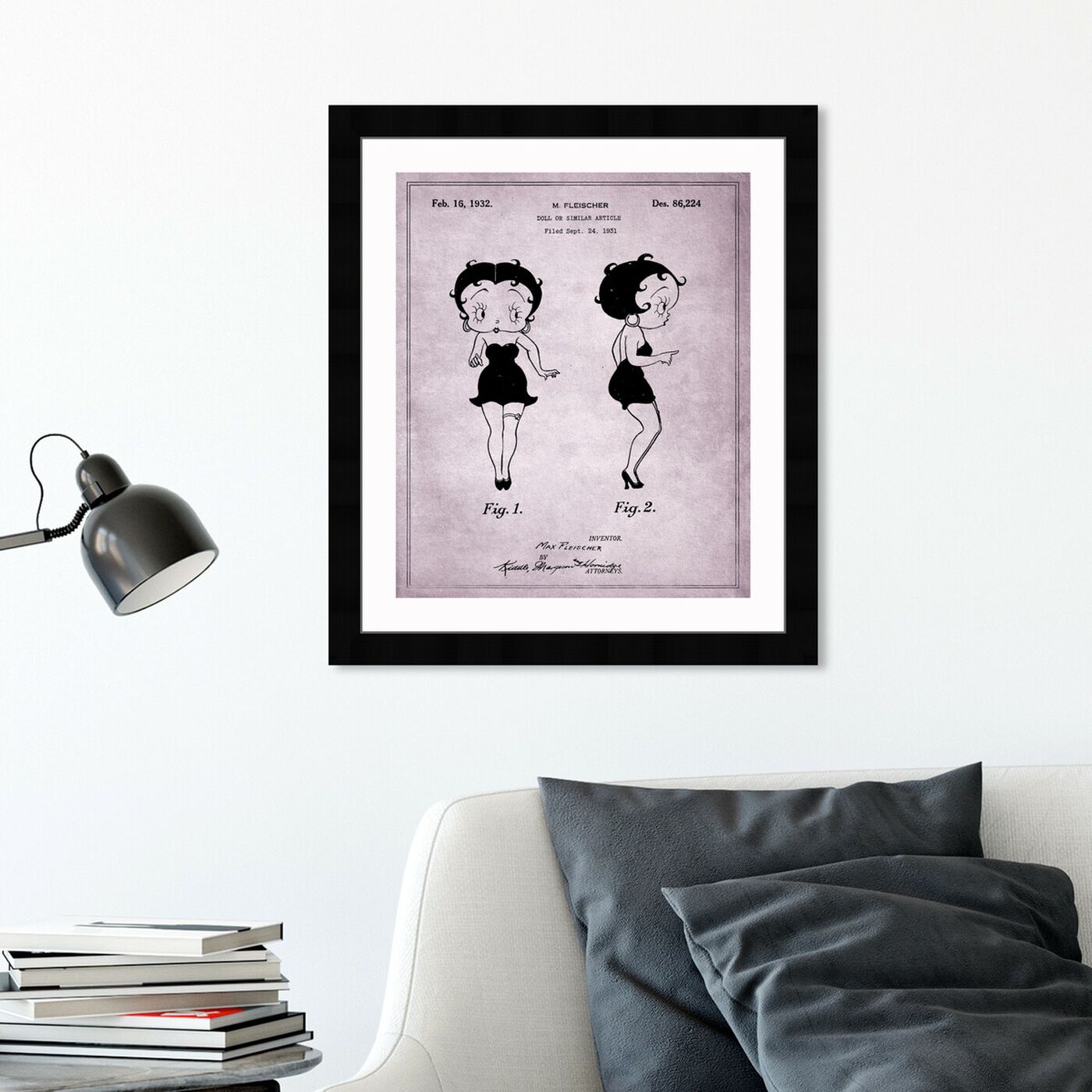 Hanging view of Betty Boop, 1932 featuring movies and tv and animation movies art.