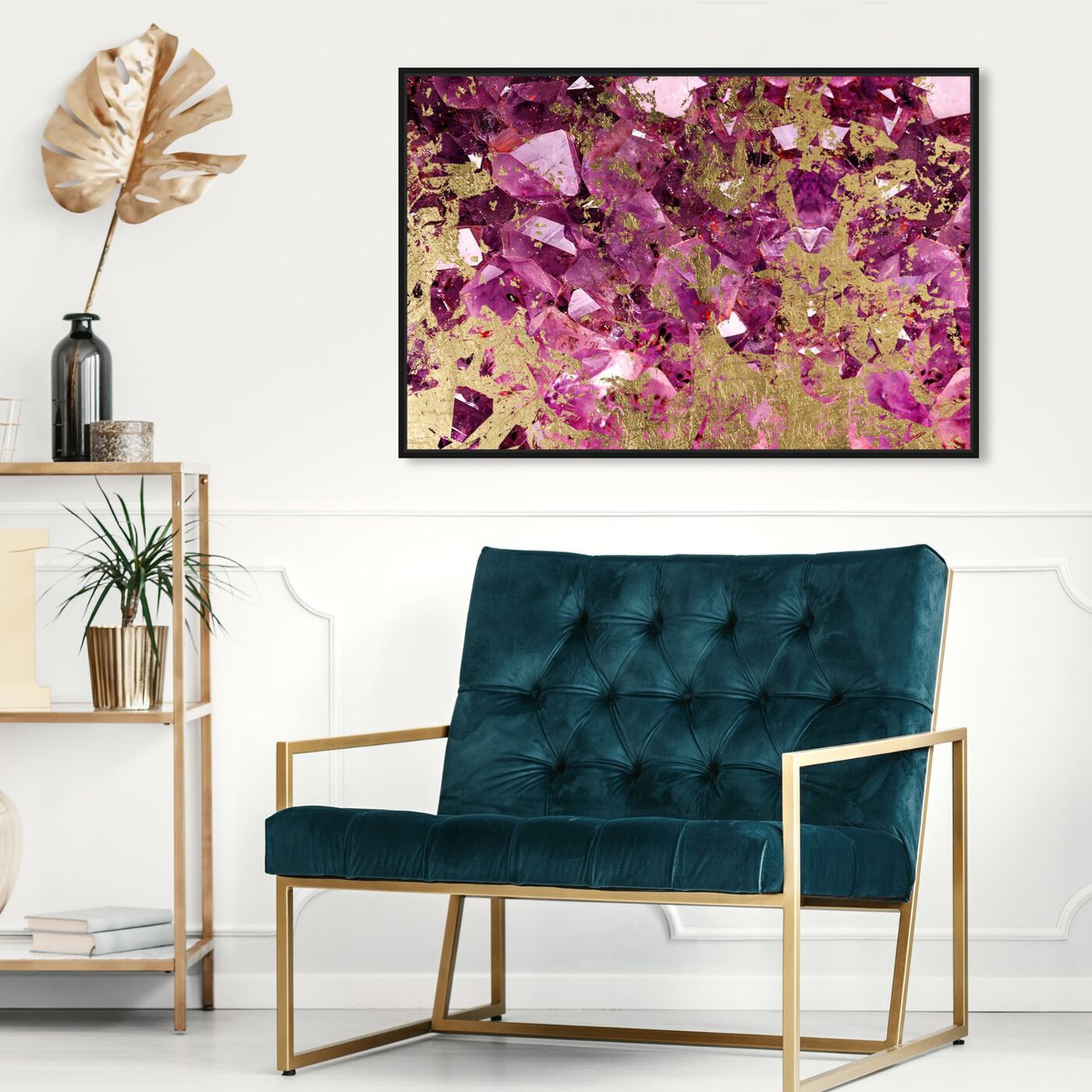Hanging view of Rocaglam featuring abstract and crystals art.