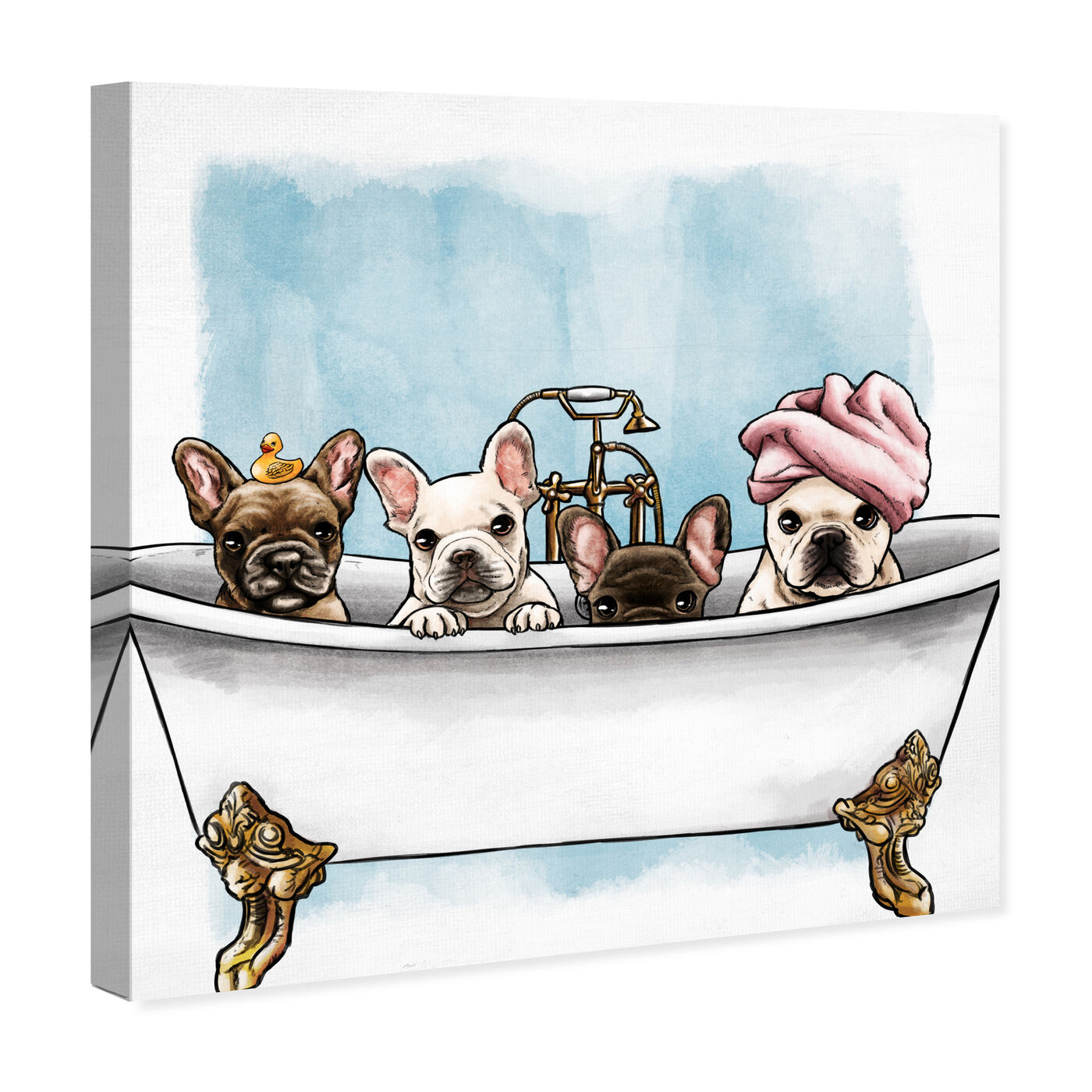 Frenchies In The Tub