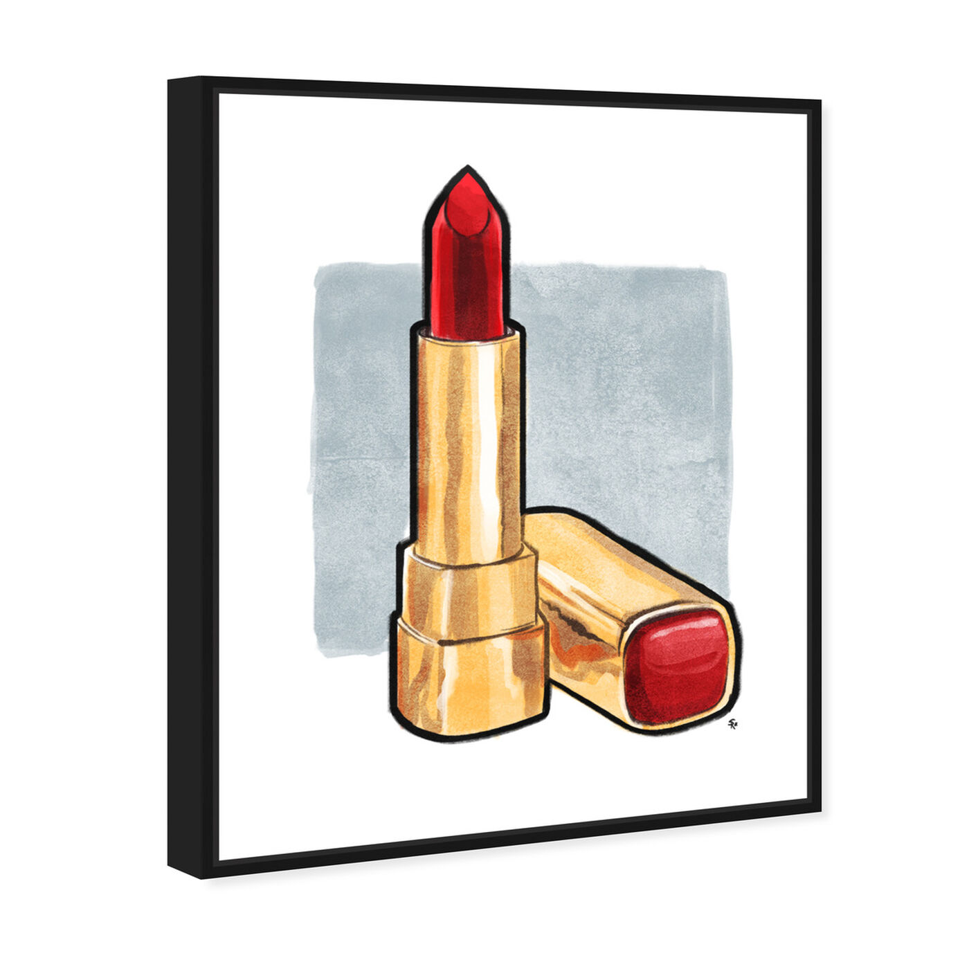 Angled view of Red Lips Don't Lie featuring fashion and glam and makeup art.