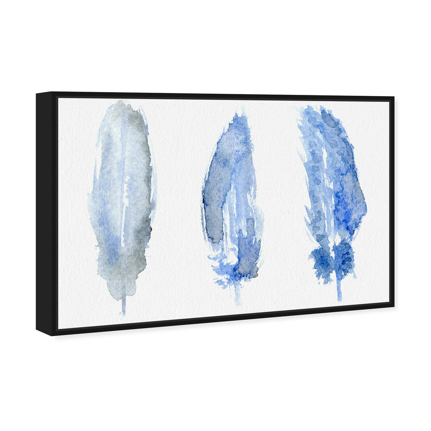 Angled view of Feathered - Signature Collection featuring abstract and shapes art.