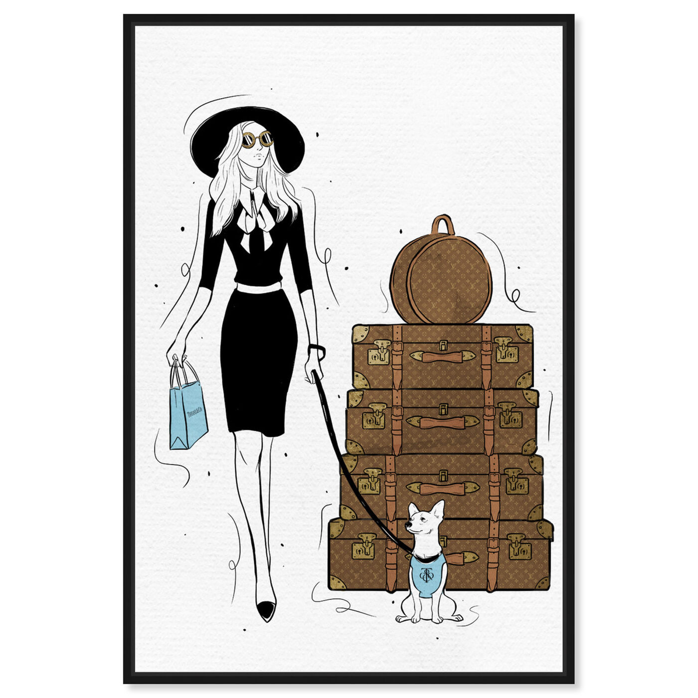 Front view of Traveling Companion featuring fashion and glam and travel essentials art.