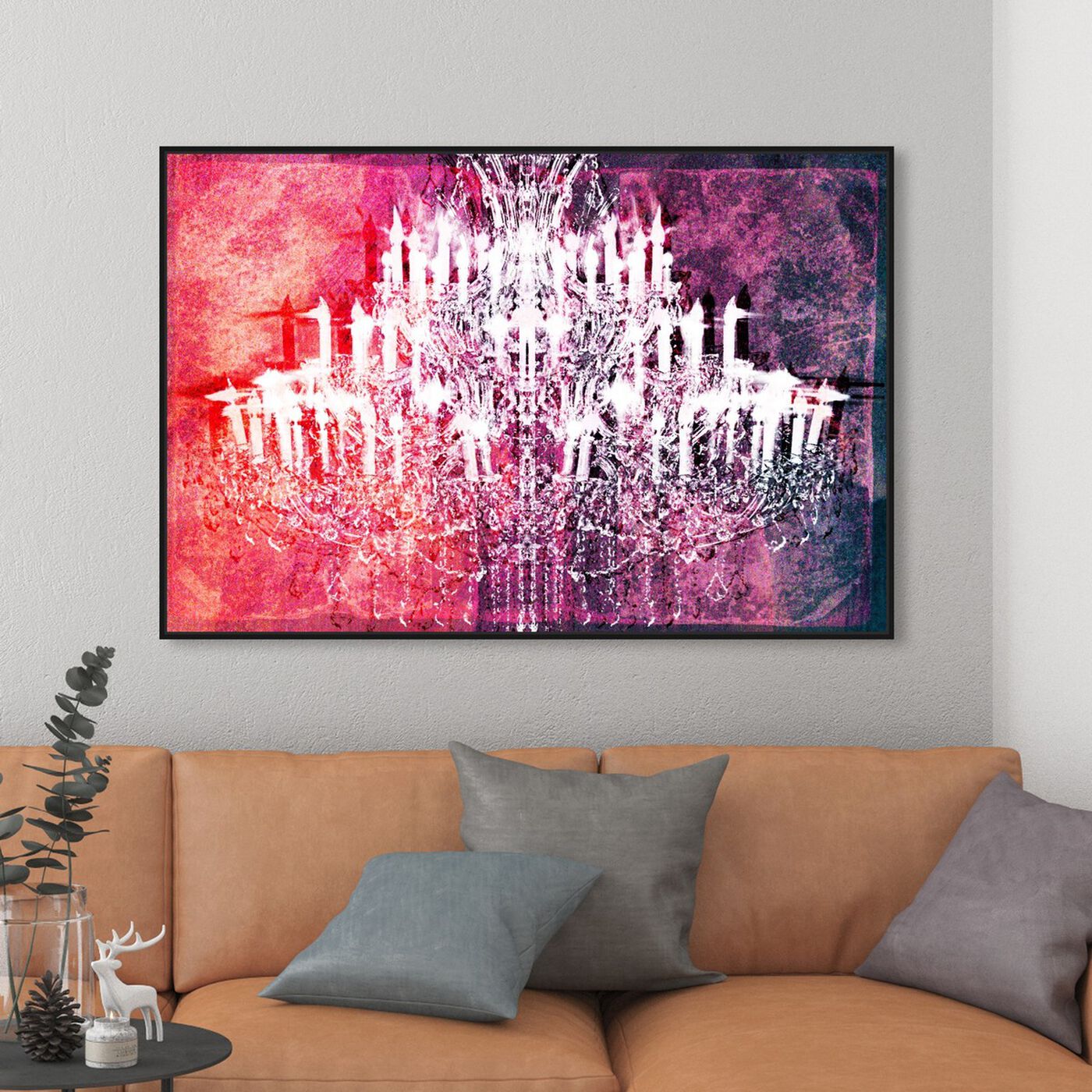 Hanging view of Ethereal Vision Reversed featuring fashion and glam and chandeliers art.