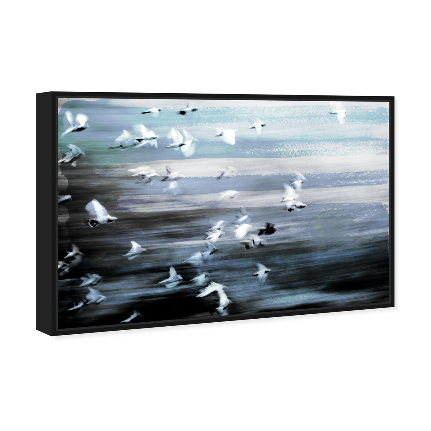 Angled view of Windy Freedom featuring animals and birds art.