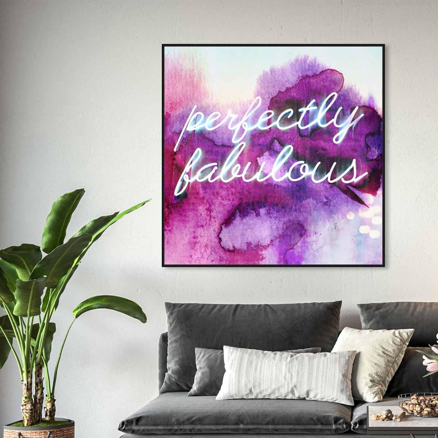 Hanging view of Perfectly Fabulous featuring typography and quotes and beauty quotes and sayings art.