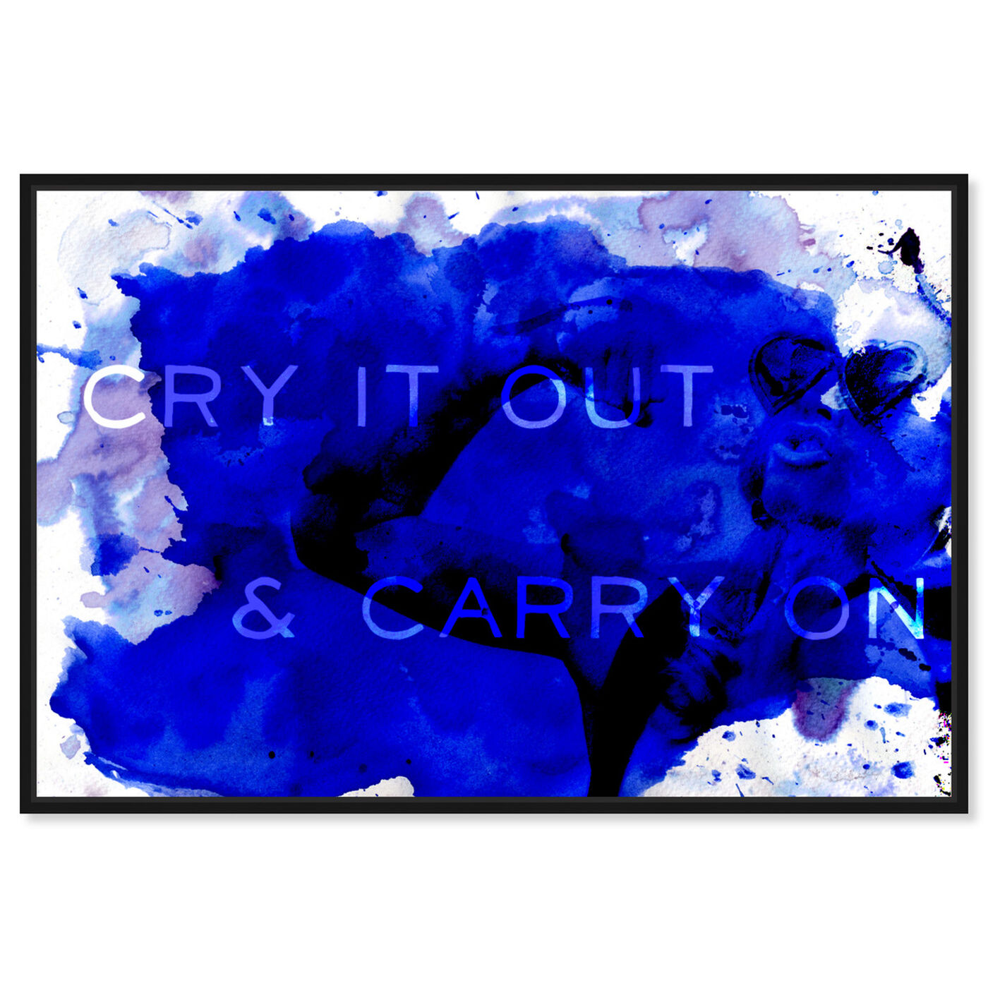 Front view of Carry On featuring typography and quotes and quotes and sayings art.