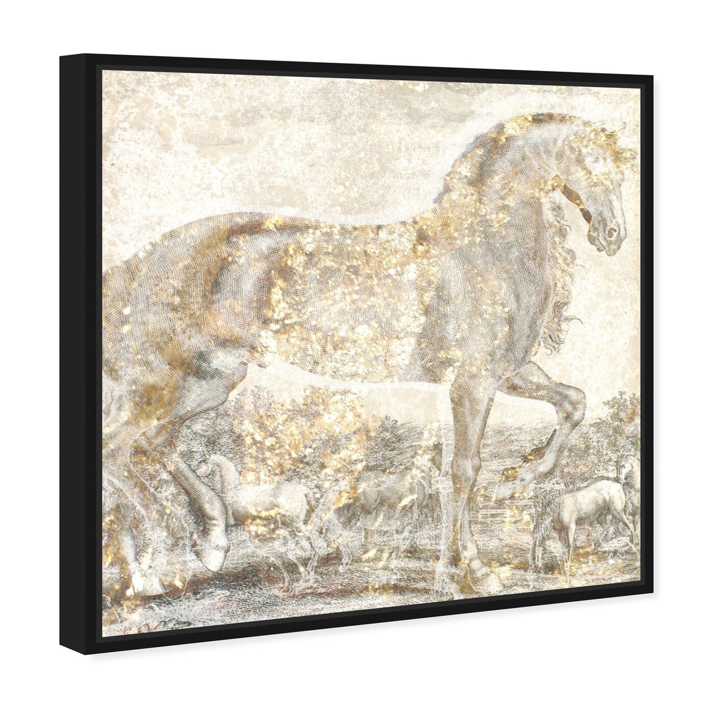 Angled view of Brilliant Equestrian featuring animals and farm animals art.