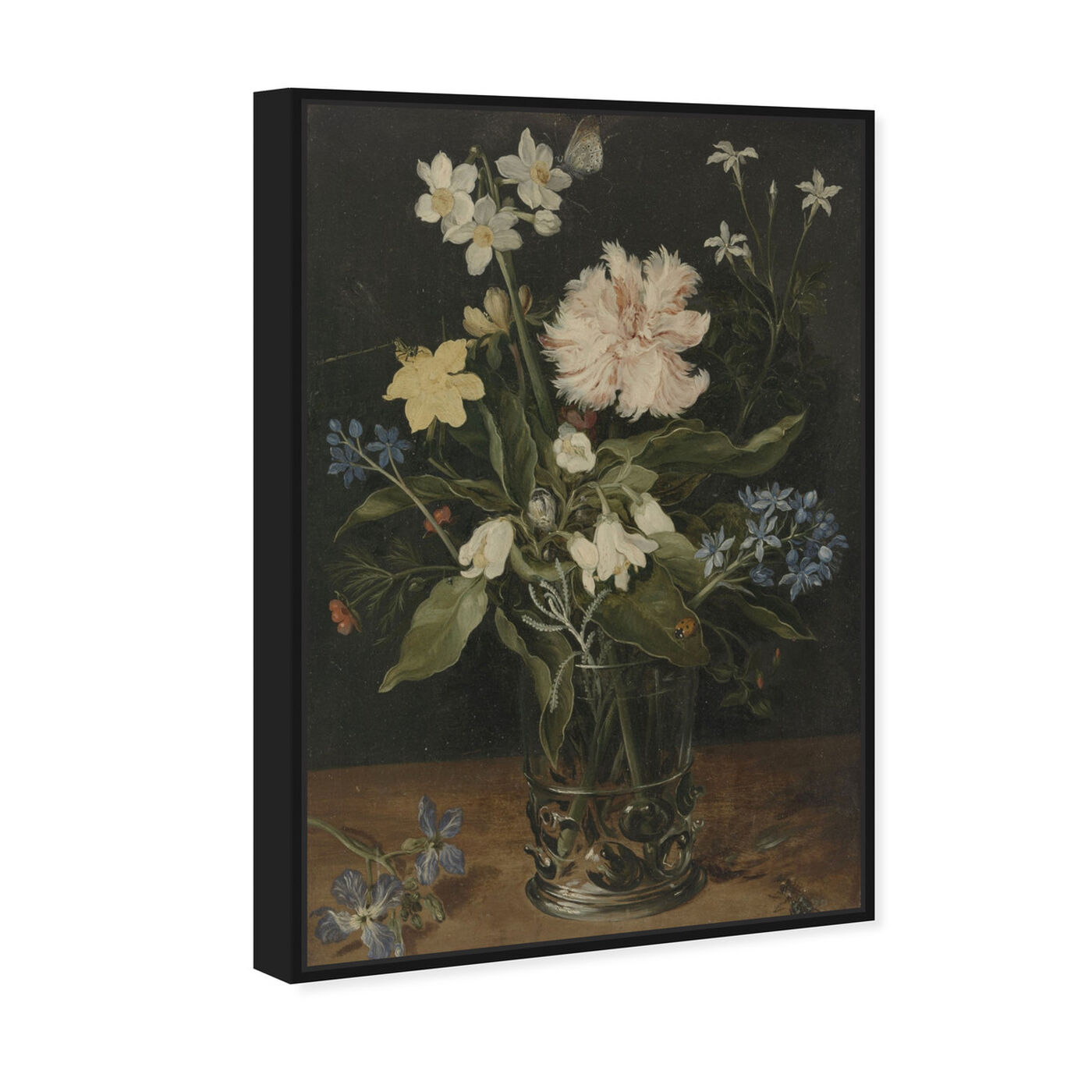 Angled view of Flower Arrangement VI - The Art Cabinet featuring floral and botanical and florals art.