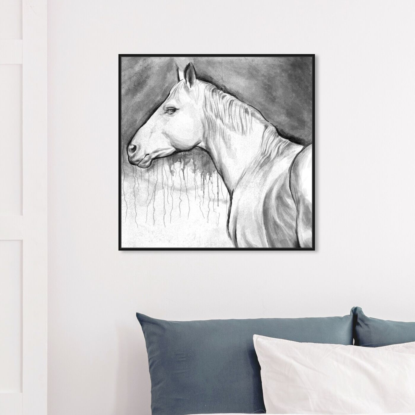 Hanging view of EQUUS IV featuring animals and farm animals art.