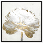 Front view of Gold and Light Floral II White featuring floral and botanical and florals art. image number null