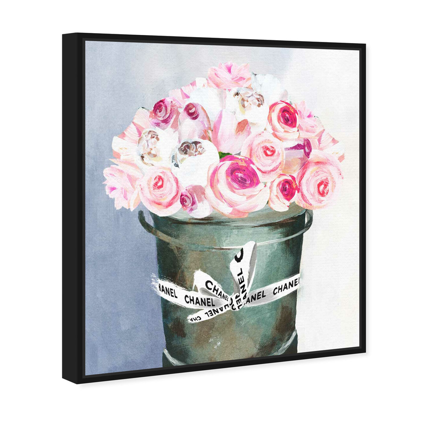 Angled view of Bucket Full of Scent featuring floral and botanical and florals art.