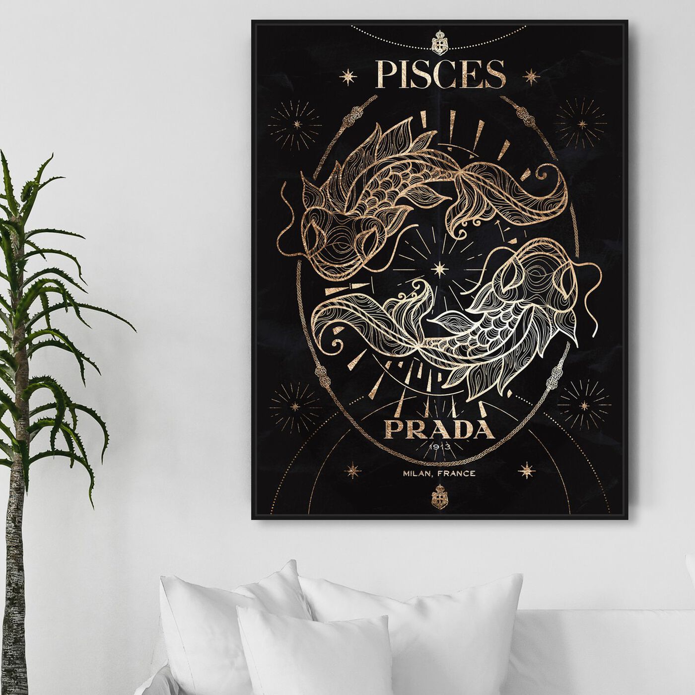 Hanging view of Mémoire d'un Pisces featuring fashion and glam and fashion lifestyle art.