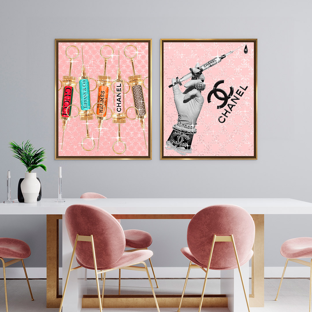 Just a Few Injections  Fashion and Glam Wall Art by The Oliver Gal