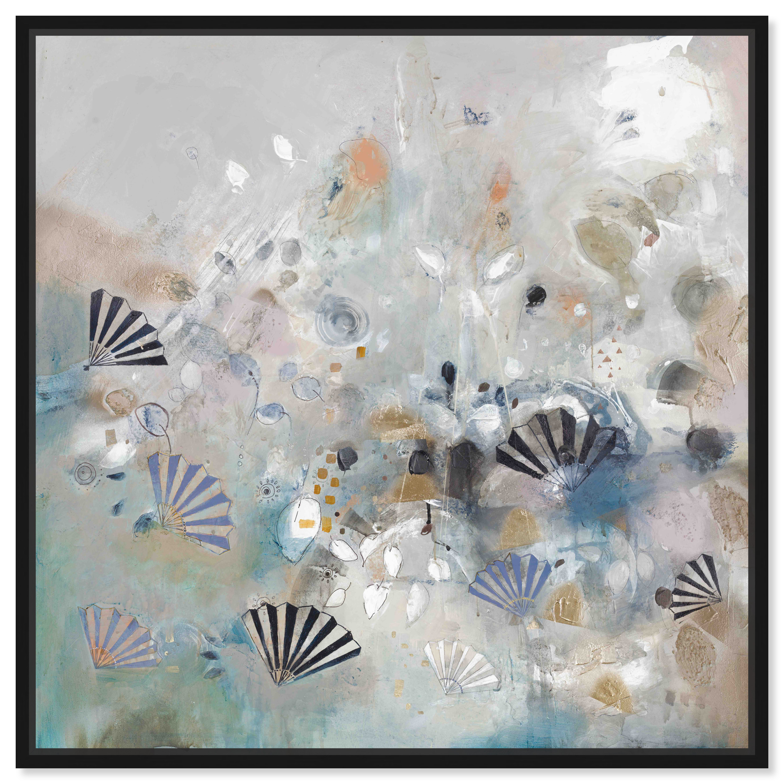 Michaela Nessim -Fans | Abstract Wall Art by The Oliver Gal