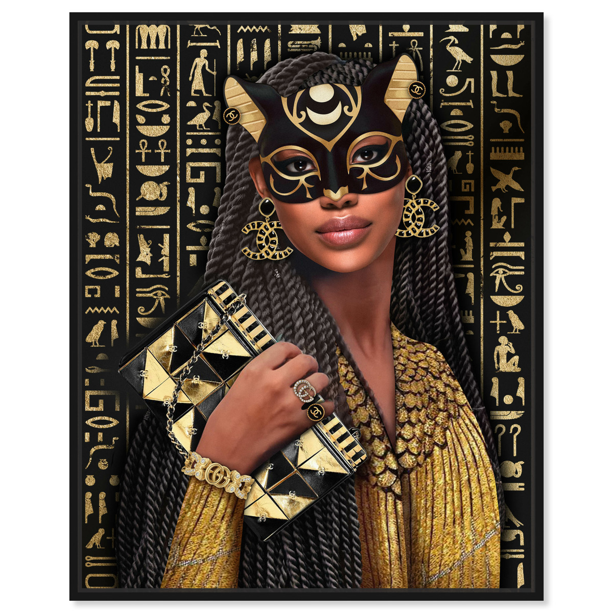 Fahima Goddess | People and Portraits Wall Art by The Oliver Gal