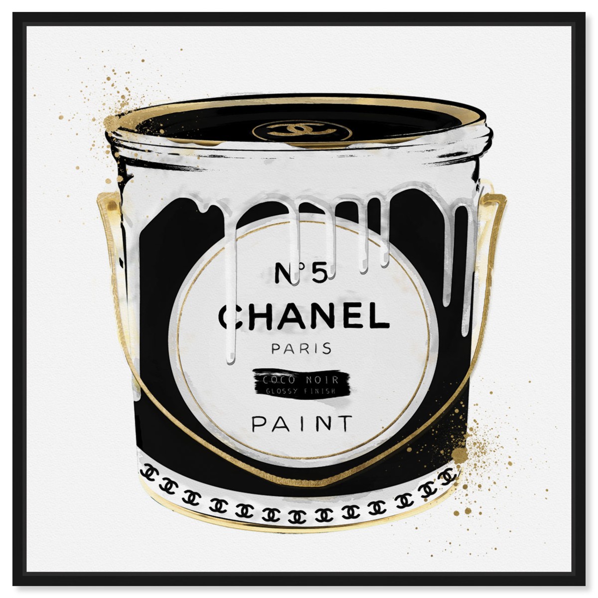 Fashion Paint Noir | Fashion and Glam Wall Art by The Oliver Gal