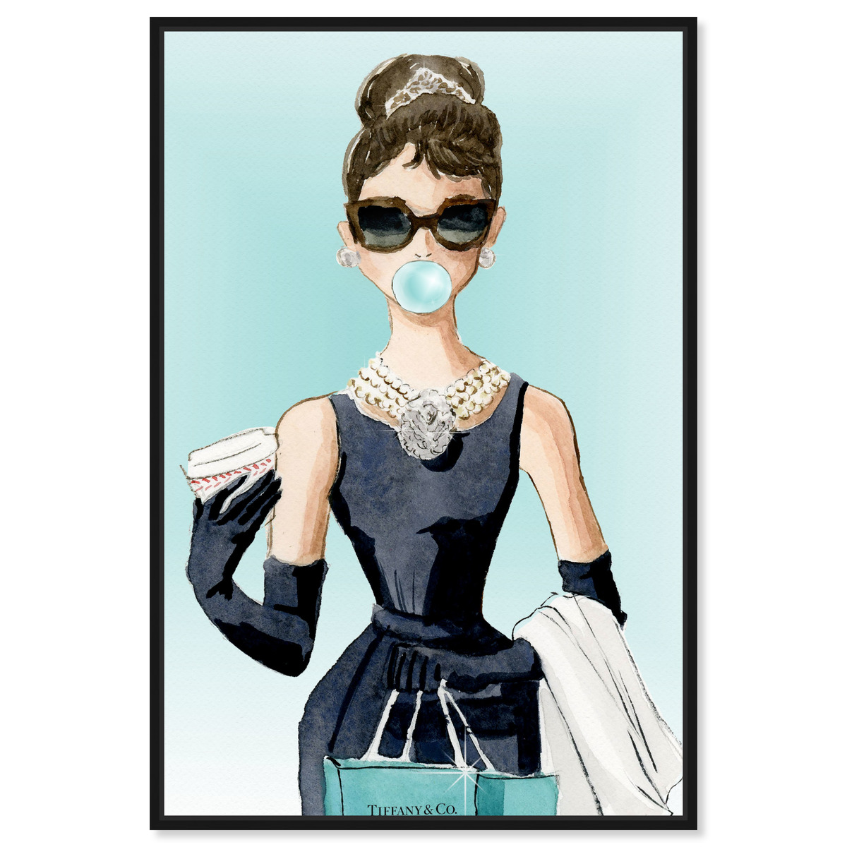 Bubble Gum Jewelry | People and Portraits Wall Art by Oliver Gal