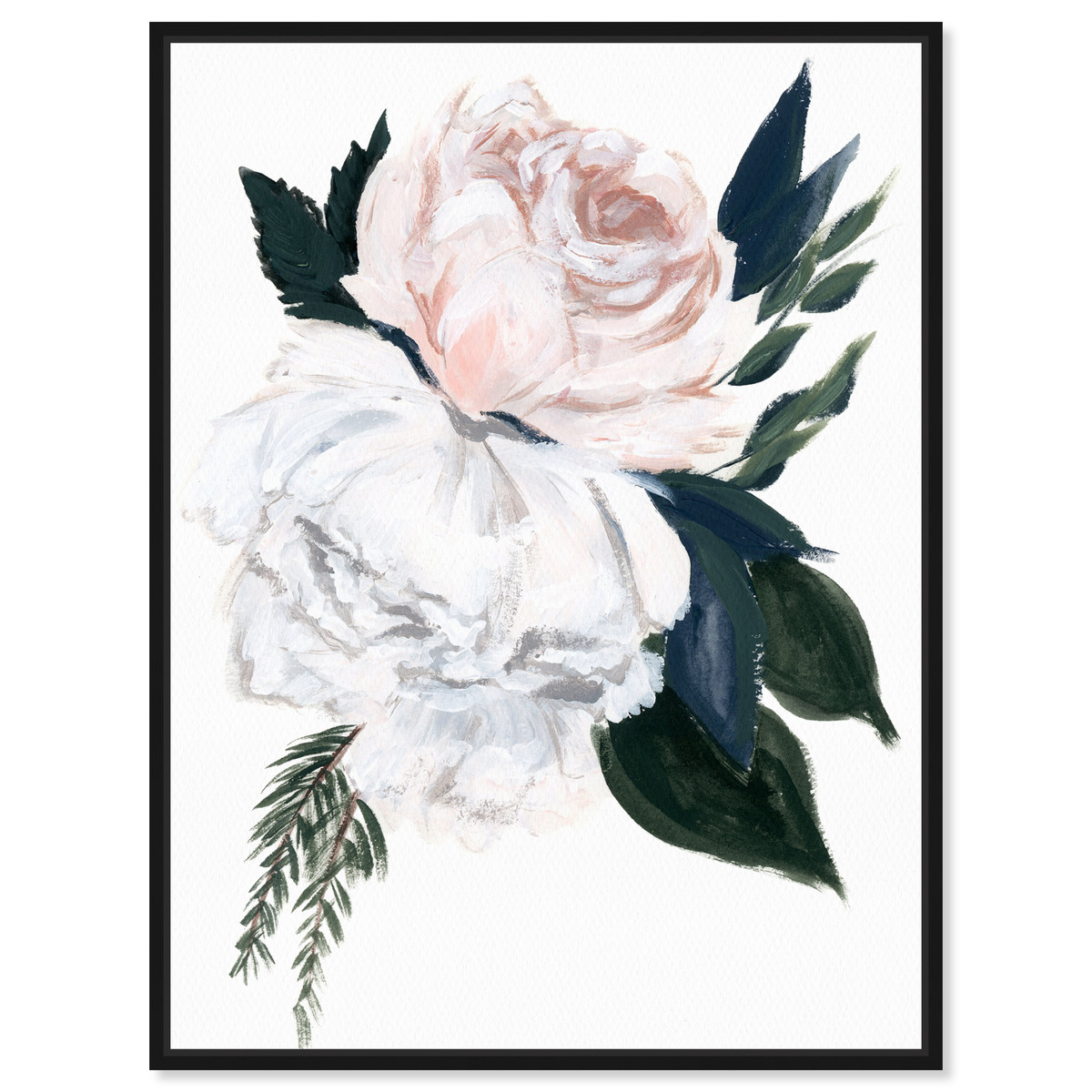 Rustic Peony Bouquet | Wall Art by Oliver Gal