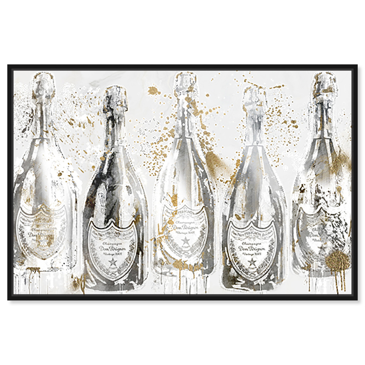 Party of Light with Champagne Wall Art | Oliver Gal