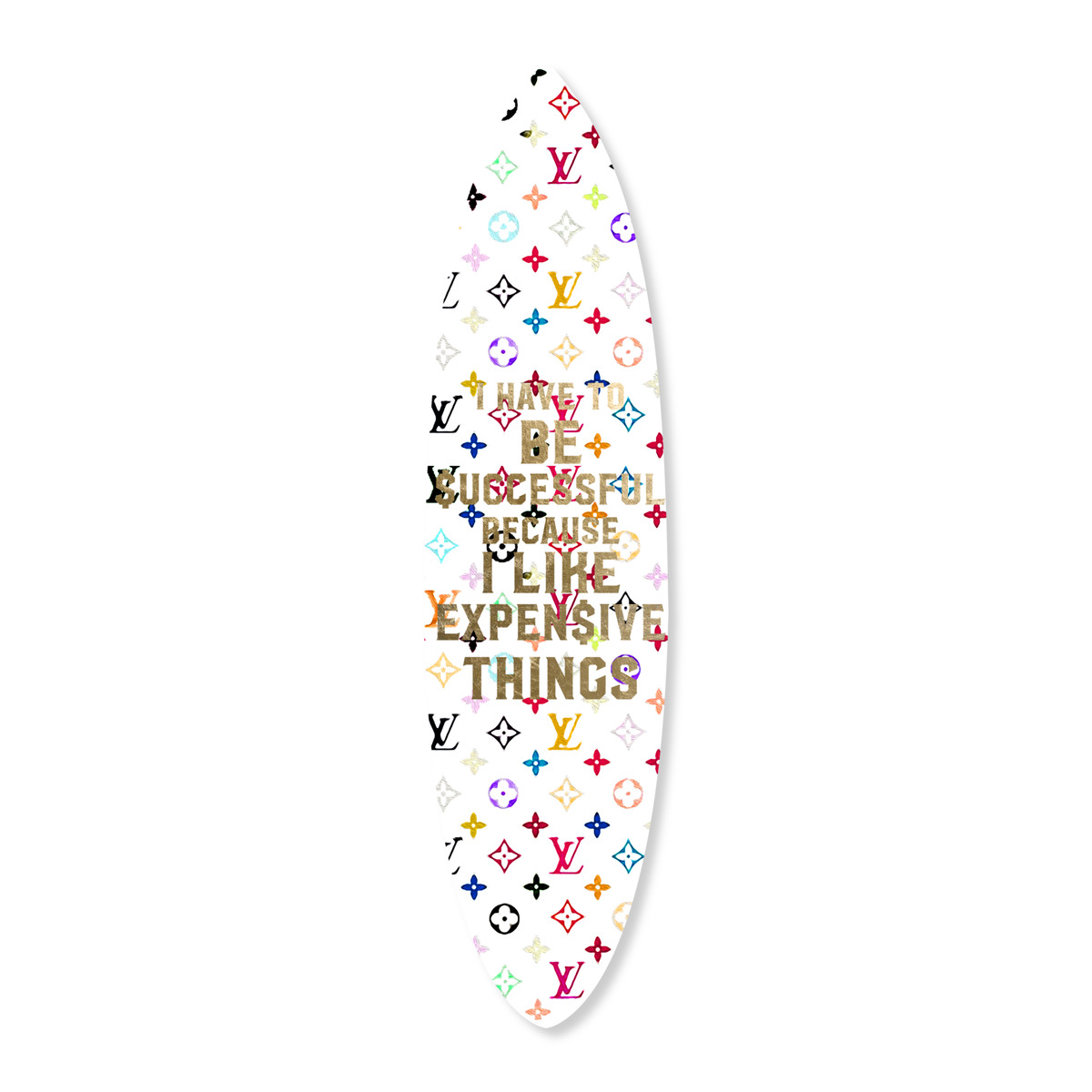Dutch Refresh Florals Light Surfboard Flat  Floral and Botanical Wall Art  by The Oliver Gal