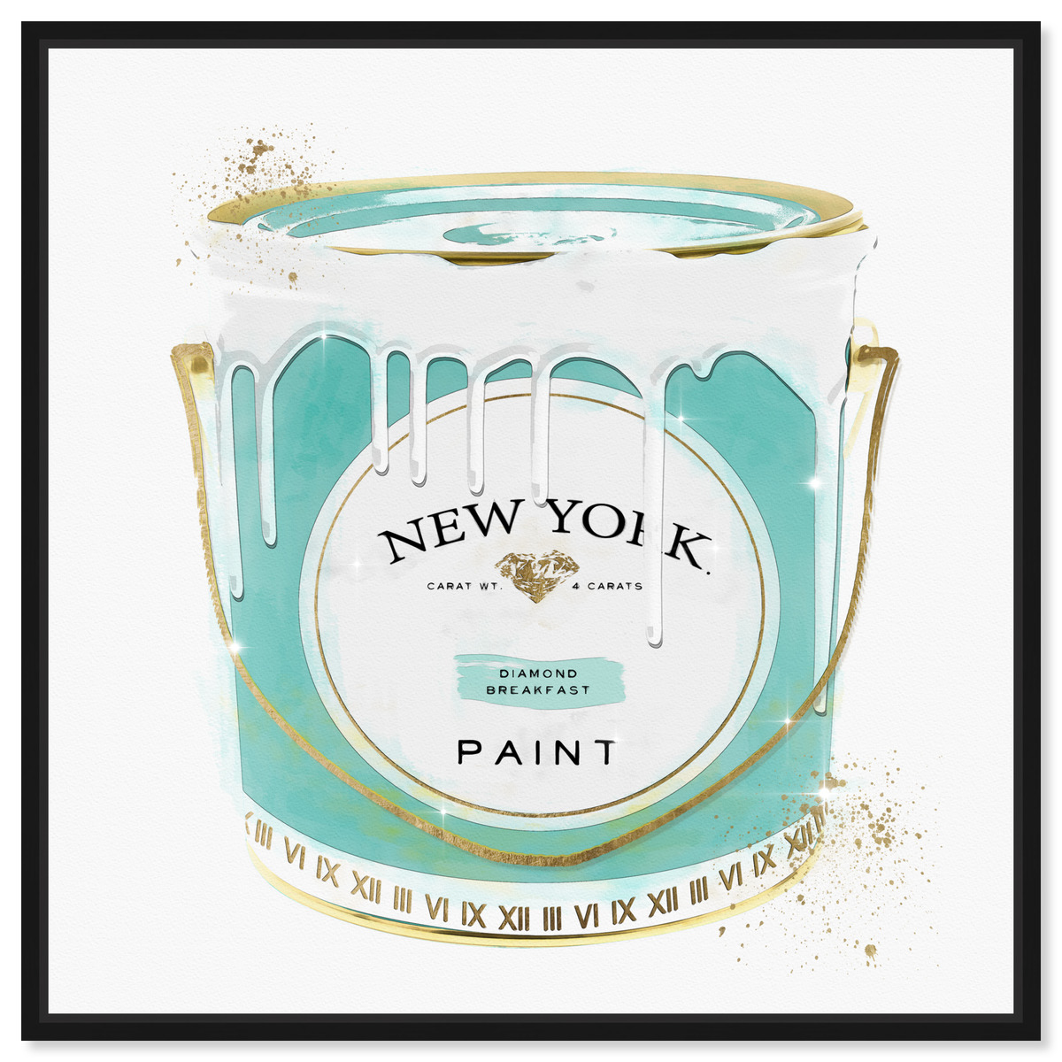 Oliver Gal 51x51cm New York Priceless Fashion Paint-